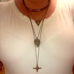 Free people multichain/stack necklace